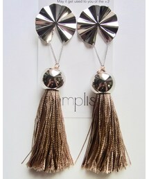 amplis | lotus tassel(ピアス（両耳用）)