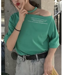 Détox | オープンショルダーTシャツ(トップス)
