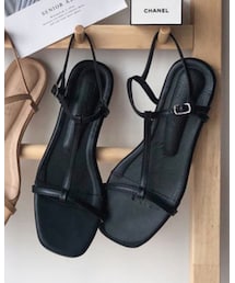 fd style | Tストラップフラットサンダル(サンダル)