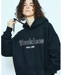 PIVOTDOOR | pivotdoor cursive logo hoodie PD0767  ¥ 5,000(パーカー)