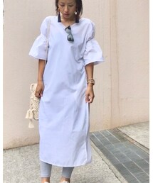 no brand | シャツワンピース