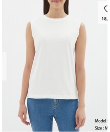 GU | カラースリーブレスＴ(Tシャツ/カットソー)