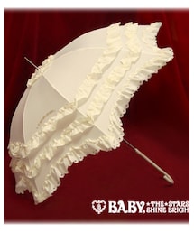 BABY,THE STARS SHINE BRIGHT | BABY, THE STARS SHINE BRIGHT/フリルいっぱーいアンブレラ(オフ白)(長傘)