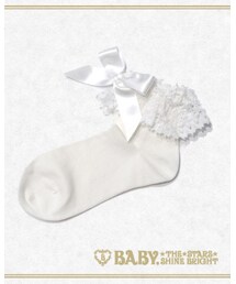 BABY,THE STARS SHINE BRIGHT | BABY, THE STARS SHINE BRIGHT/トーションレースクルー丈ソックス(オフホワイト)(ソックス/靴下)