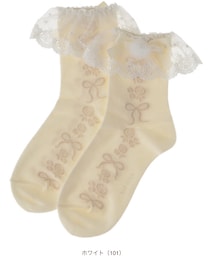 LIZ LISA | LIZ LISA/ファーポンソックス(オフホワイト)(ソックス/靴下)
