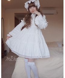 BABY,THE STARS SHINE BRIGHT | BABY, THE STARS SHINE BRIGHT/幅広レースオーバーニーソックス(オフホワイト)(ソックス/靴下)