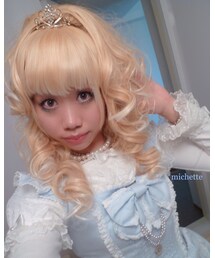 Cecile | Cecile/ラインストーン付きティアラ(シルバー系)(その他ヘアアクセサリー)