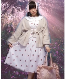 Ank Rouge | Ank Rouge/RomaticStrawberryロングOP(アイボリー)(ワンピース)