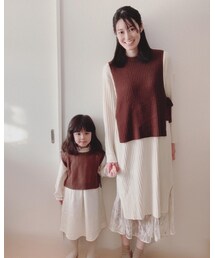 全く別物の寄せ集めだけど、お揃い風でお気に入り😍❤️ | ベスト