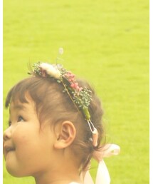 ドライフラワー花冠 | ヘアアクセサリー