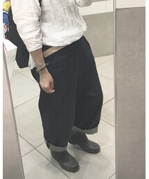 nest Robe | コットンリネンデニムルーズサルエルパンツ(デニムパンツ)