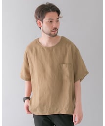 URBAN RESEARCH DOORS | リネンリヨセルシャツTシャツ(Tシャツ/カットソー)
