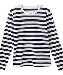 無印良品 | ボーダー長袖Tシャツ(Tシャツ/カットソー)