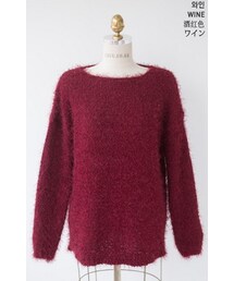 ★7色展開★ ベーシックルーズフィットシャギーニット(ニット/セーター)