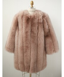 ボリューミーフォックスファーコート(その他アウター)