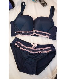 chuu | 脇高ブラジャー♥ロマンチックブラ&ショーツ(ブラ&ショーツ)