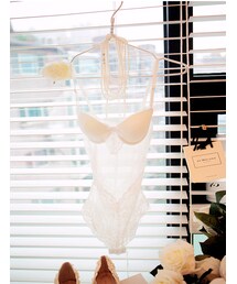 chuu | スカラップレースシースルーオールイン(ブラ&ショーツ)