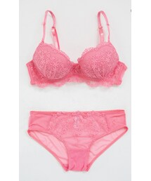 chuu | プチフラワーシシュウスカラップブラ&ショーツ(ブラ&ショーツ)