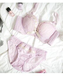 リボンラインポイントブラ&ショーツ(ブラ&ショーツ)