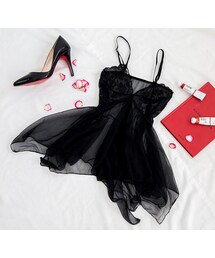 アシメメッシュフリルベビードール(その他アンダーウェア/インナー)