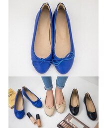 chuu | リボンポイントバレーシューズ(バレエシューズ)