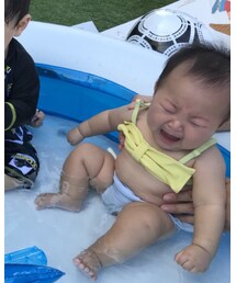 初めてのプール ギャン泣き | 水着