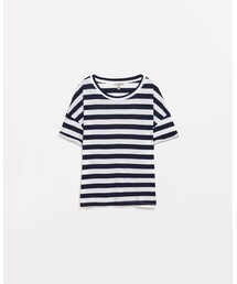 ZARA TRF | ボーダーTシャツ(Tシャツ/カットソー)