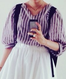 ストライプブラウズ(シャツ/ブラウス)