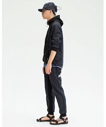 and wander | double jacquard knit long pants charcoal size0(womens L) 27,000円(パンツ)