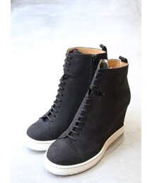 MM6 Maison Margiela | Lace-up short boots Black(ブーツ)