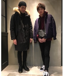 別のスタッフと2ショットです！ | しっかり決めてくれました！(笑)(トップス)