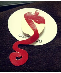 りんごのブローチ(ブローチ/コサージュ)