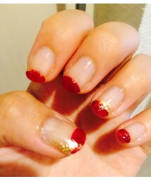 ネイル | 一週間の夏休みなので少しだけ派手にした！(ハンドケア/ハンドクリーム)