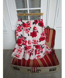 渲染季節花墨傘裙(スカート)