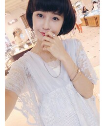 自在迷人V領蝶袖洋裝(ドレス)