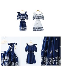 蔚藍亞德里圖騰上衣洋裝(チュニック)