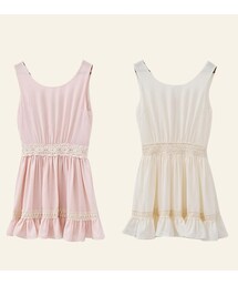 甜美夏日後綁帶洋裝(ワンピース)