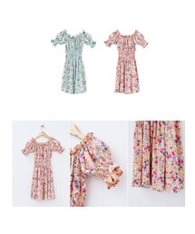 輕甜女孩小碎花洋裝(ワンピース)