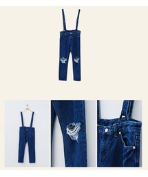 ❤九咪推薦清單❤俏皮女孩吊帶牛仔褲(チノパンツ)