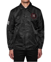 BLACK SCALE | HUF X BLACK SCALE REAPER COACHES JACKET // BLACK(ナイロンジャケット)