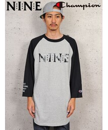 NINE RULAZ LINE | NINE Logo Champion 3/4 Tee(Tシャツ/カットソー)