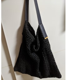 kakatoo | kakatoo ペーパーバッグ 黒(かごバッグ)