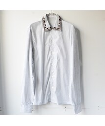PRADA | PRADAプラダ[09AWスタッズ長袖シャツ/ストライプ/S]中古(シャツ/ブラウス)