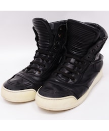 BALMAIN | BALMAINバルマン[12SSバイカーレザーハイカットスニーカー]USED中古(スニーカー)