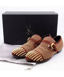 Giuseppe Zanotti | GIUSEPPE ZANOTTIジュゼッペザノッティ[13AW studded monk shoes/スタッズモンクシューズ]新品(ドレスシューズ)