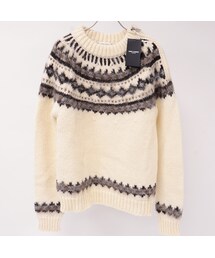 Saint Laurent | SAINT LAURENT PARISサンローランパリ[13AWフェアアイル柄オーバーサイズニット/L](ニット/セーター)