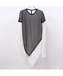Gareth Pugh | GARETH PUGHガレスピュー[シースルーメッシュレイヤードカットソー]美品(Tシャツ/カットソー)