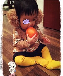 100均 | 柿を皮ごとガブりっ‼︎(イヤーマフ)