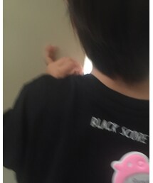 BLACK SCORE | 後ろの襟元にロゴ☺︎(Tシャツ/カットソー)