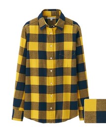 UNIQLO | フランネルチェックシャツ（長袖）(シャツ/ブラウス)